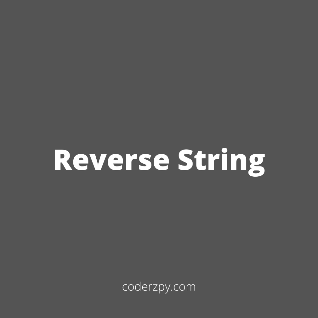 Reverse String