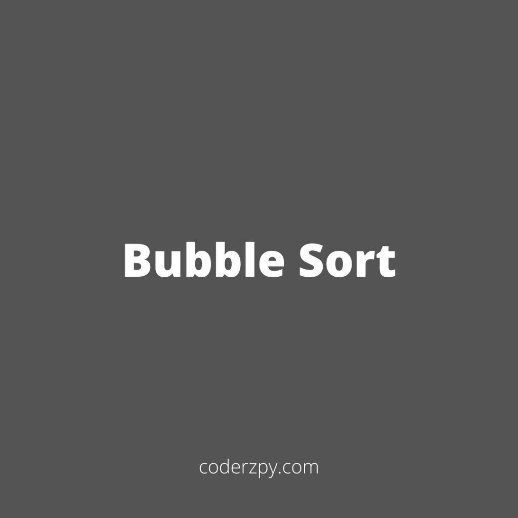 Bubble Sort