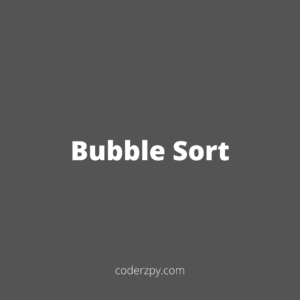 Bubble Sort