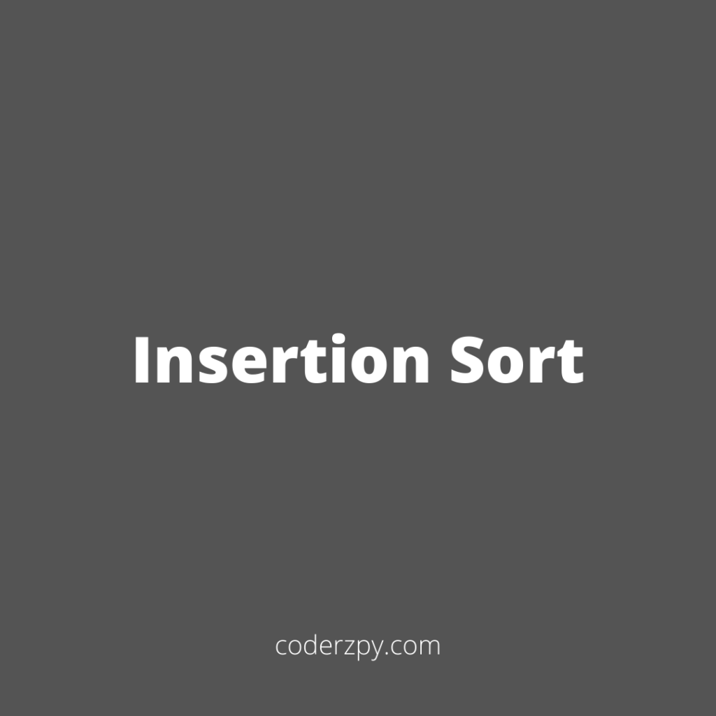 Insertion Sort