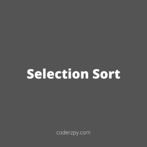 Selection Sort