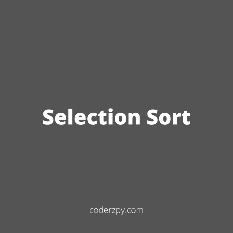 Selection Sort